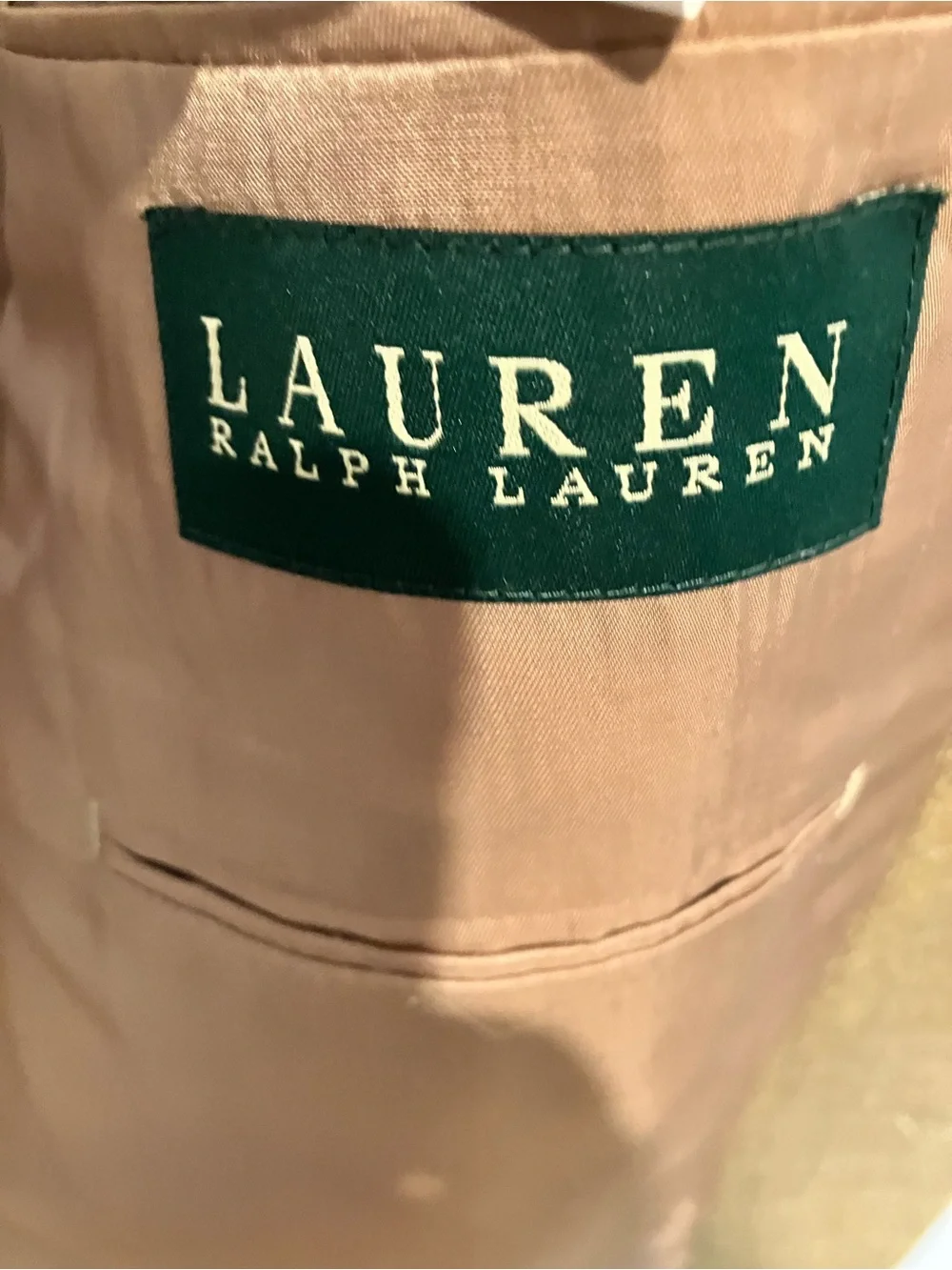 Lauren Ralph Lauren silk/ Wool Blend Olive Brown Windowpane Sport Coat 44L